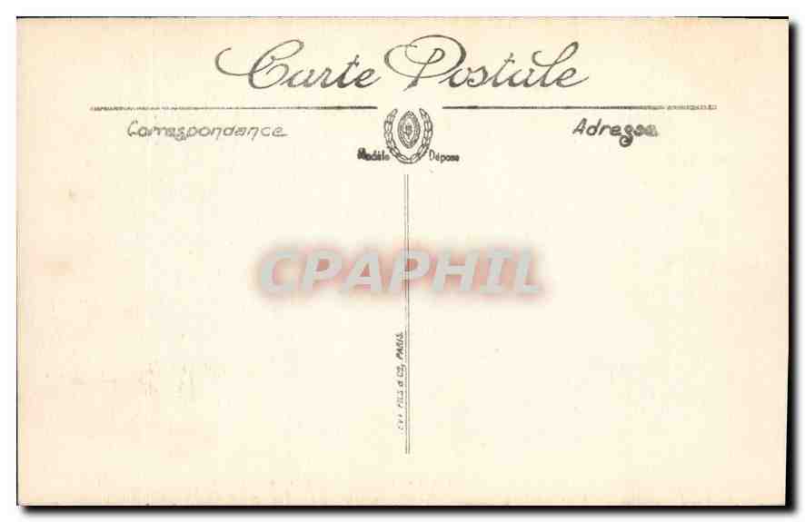 CPA Marseille Le Quai du Port et Rue de la Republique — Verso