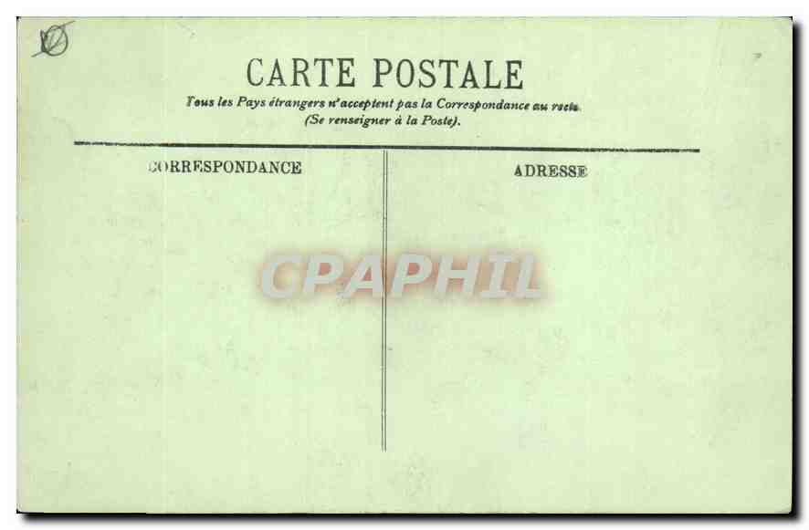 CPA Marseille Palais de Justice — Verso