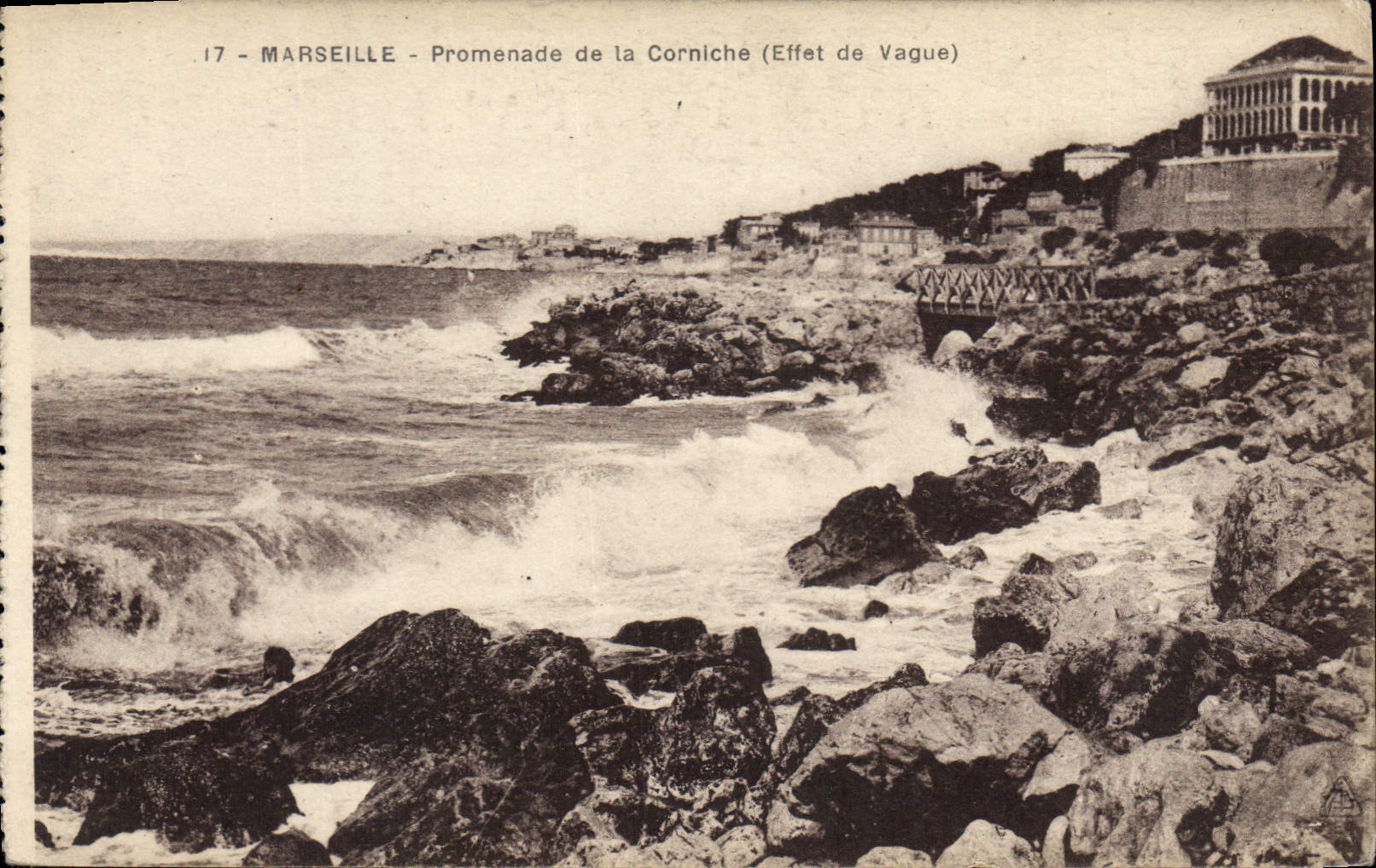 CPA Marseille Vue a Vol d'Oiseau