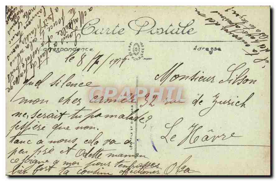 CPA Marseille Cours du CHapitre Fontaine des Danaides (Motif principal) — Verso