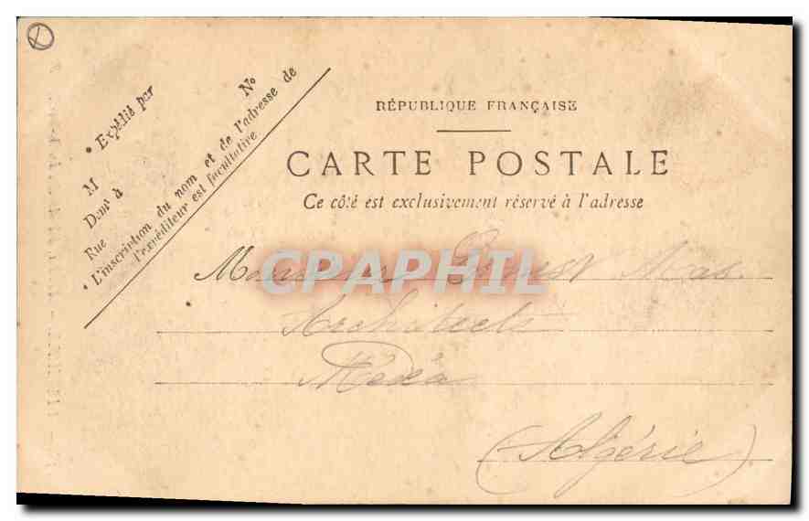 CPA Marseille Collection du Chateau d'If escalier de secours cote sud — Verso