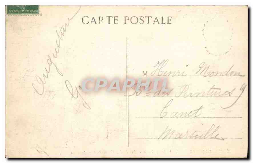 CPA Marseille Notre Dame de la Garde — Rückseite