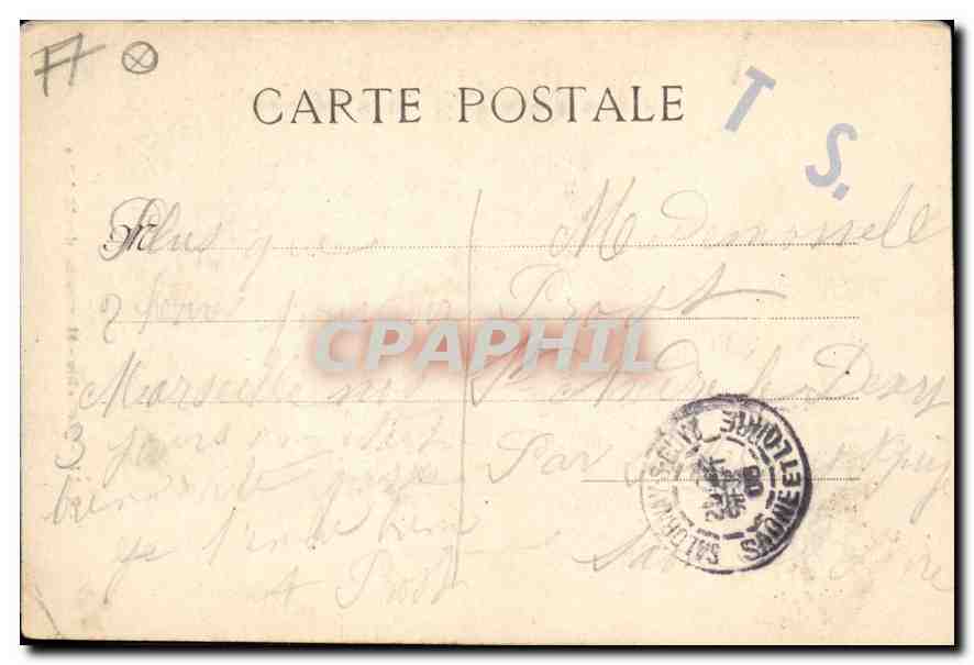 CPA Marseille Vue generale et Notre Dame de la Garde — Rückseite