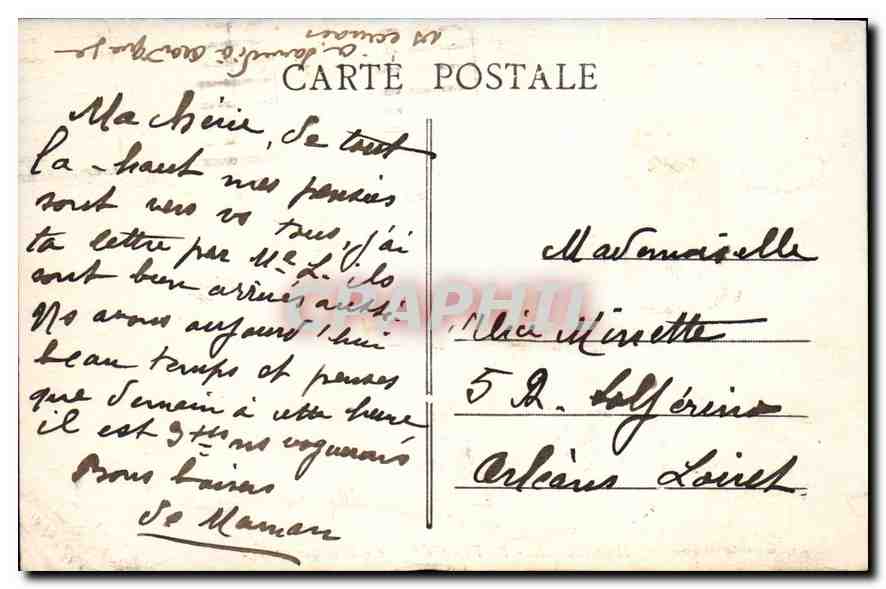 CPA Marseille Quai des Belges — Verso