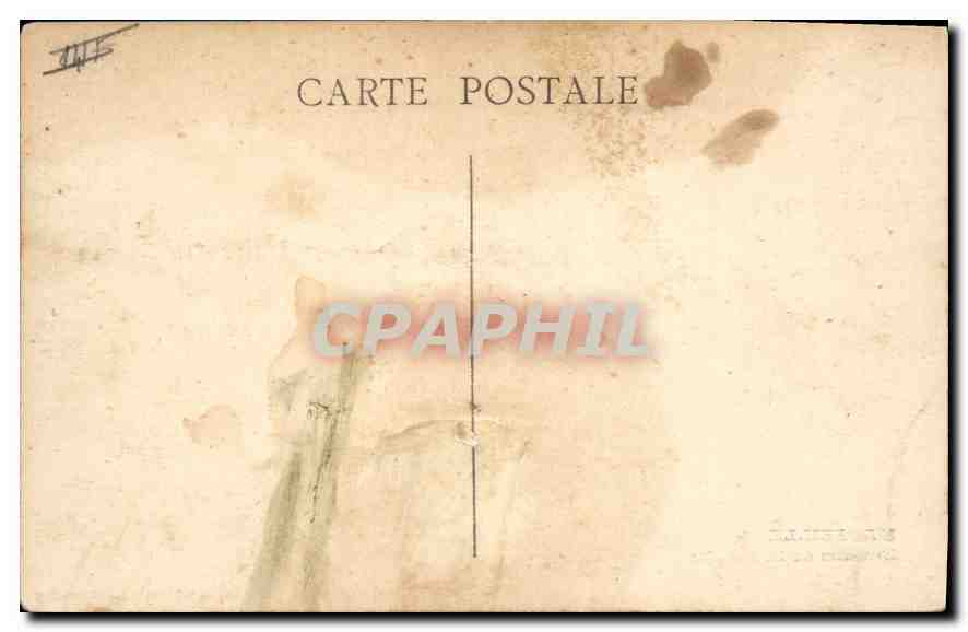 CPA Marseille Hotel des Postes et Telegraphes — Verso