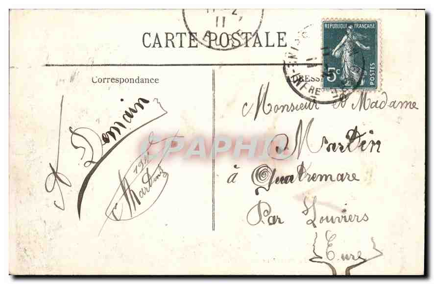 CPA Marseille Chateau d'If — Verso