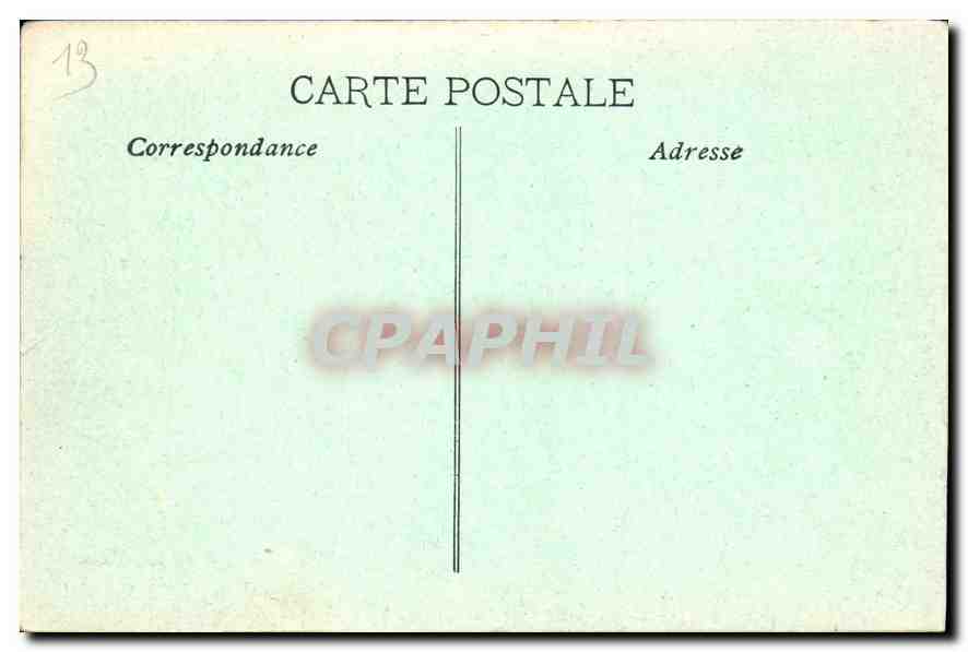 CPA Marseille Palais Longchamp — Verso
