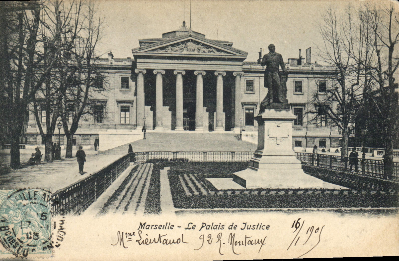 CPA Marseille Le Palais de Justice