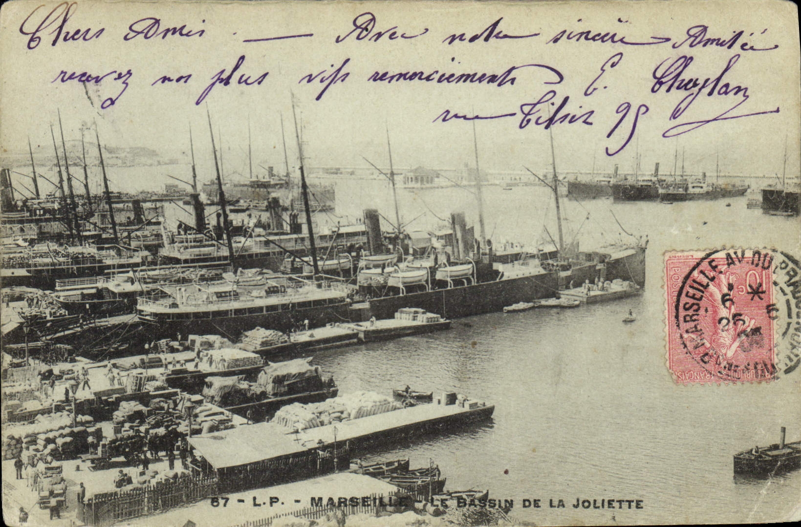 CPA Marseille Le Bassin de la Joliette