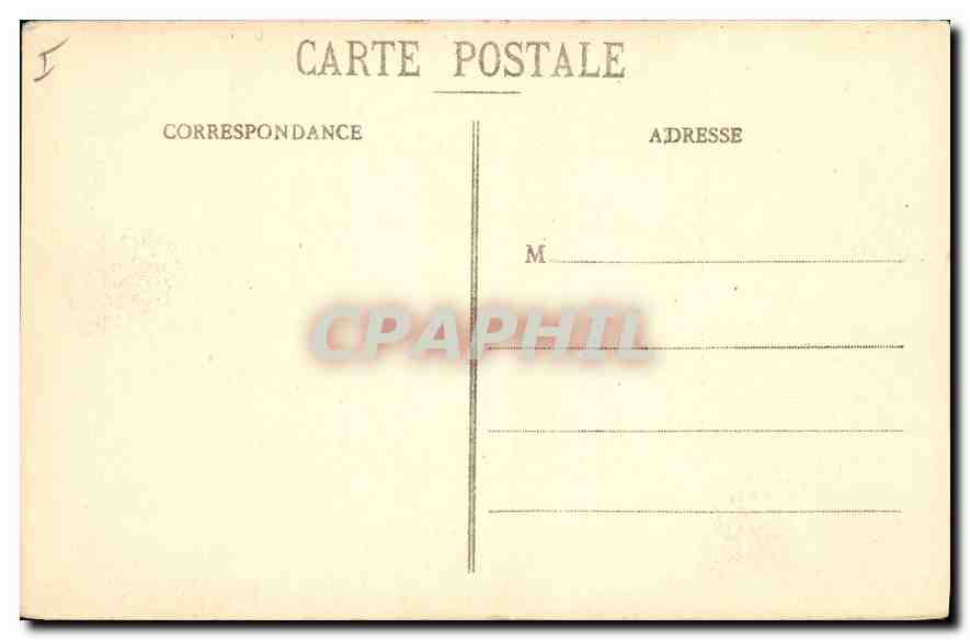 CPA Marseille Hotel des Postes — Verso