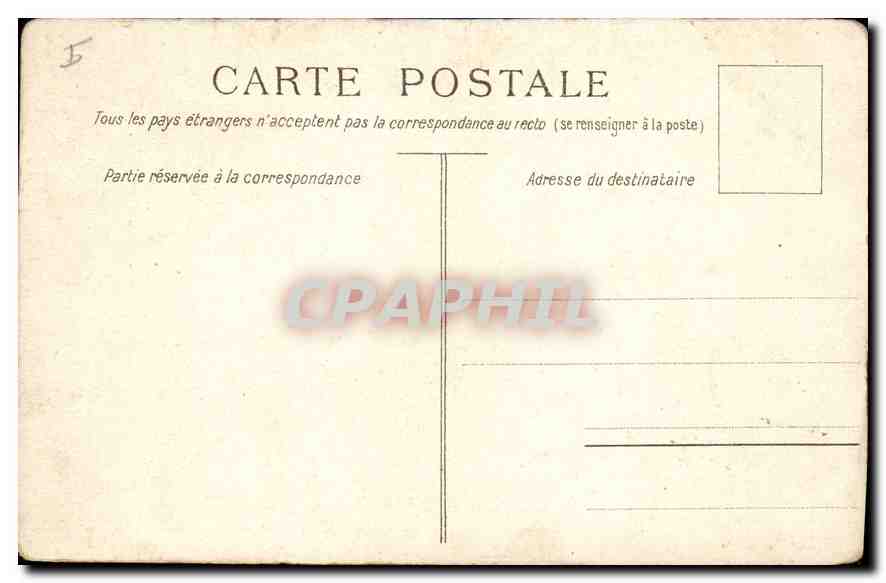 CPA Marseille La Grande Jetee et le Phare Sainte Marie — Verso