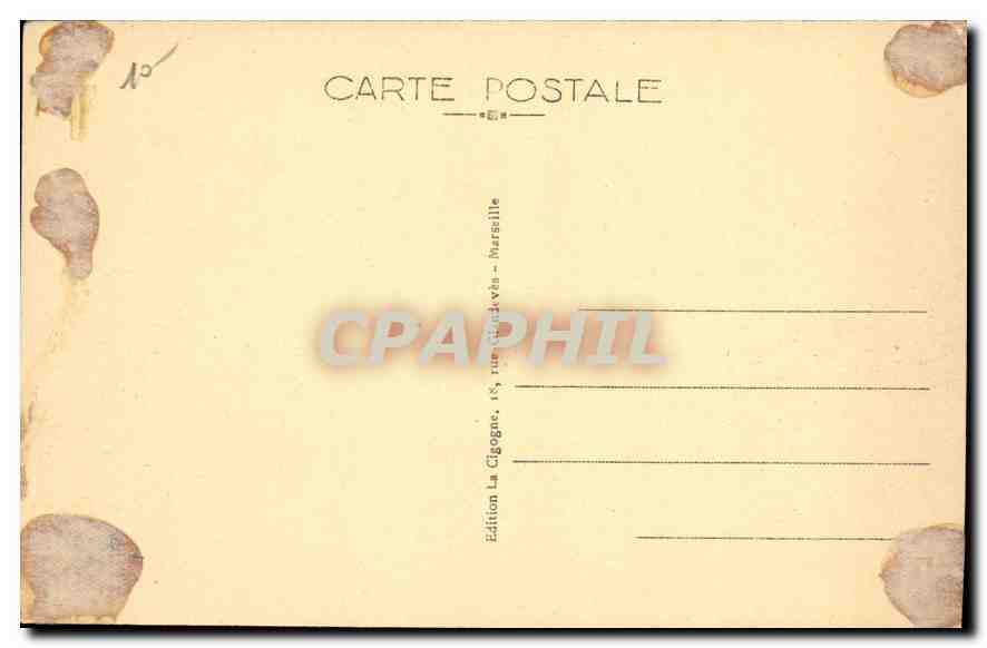 CPA Marseille Vue generale d'Endoume — Rückseite