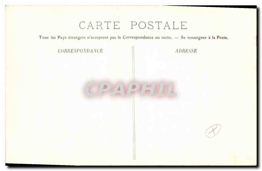 CPA Marseille Allees des Capucins — Verso
