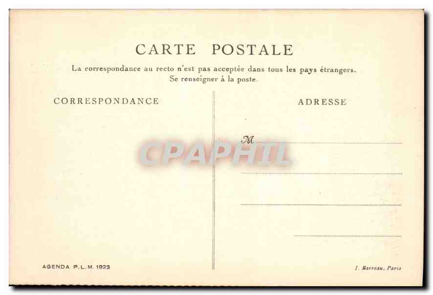 CPA Marseille La Cathedrale — Verso