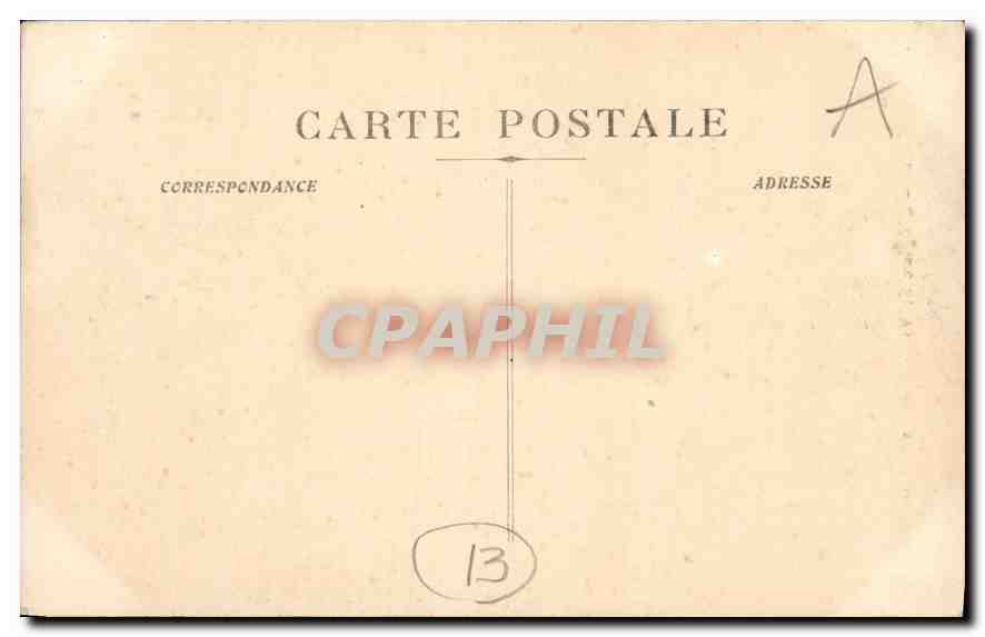 CPA Marseille L'Eglise St Vincent de Paul (Les Reformes) — Verso