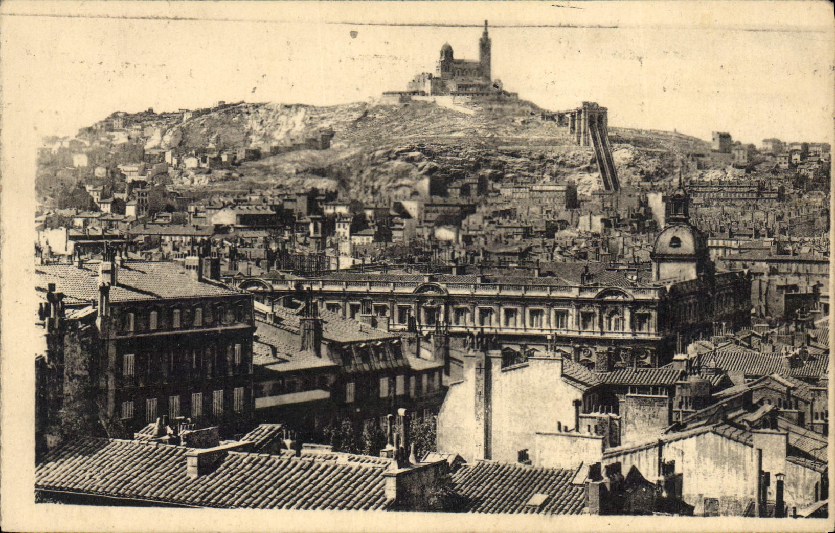 CPA Marseille Panorama vue a vol d'oiseau