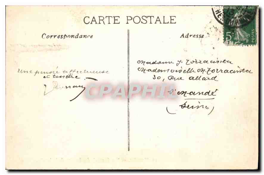 CPA Marseille Vue generale des bassins de la Joliette — Verso