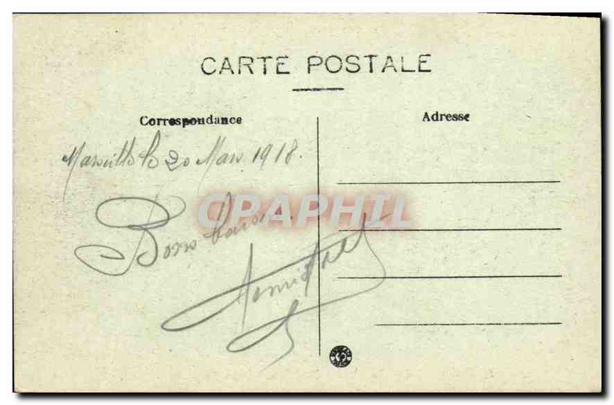 CPA Marseille Vue generale des Bassins de la Joliette — Rückseite
