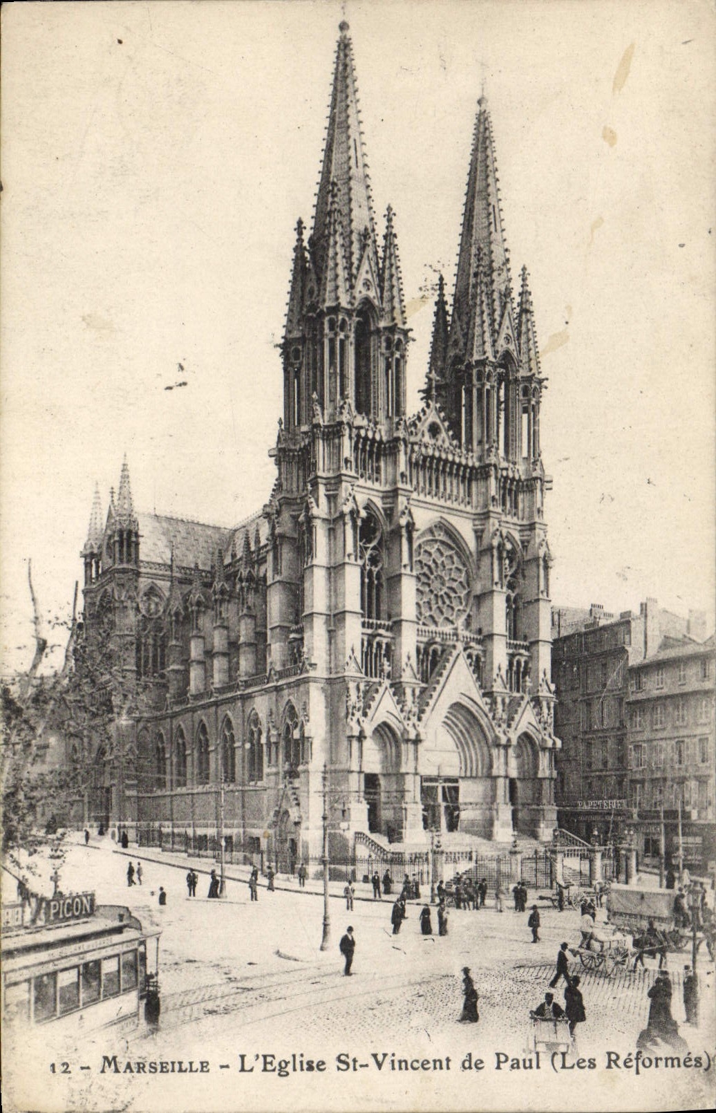 CPA Marseille L'Eglise St Vincent de Paul (Les Reformes)