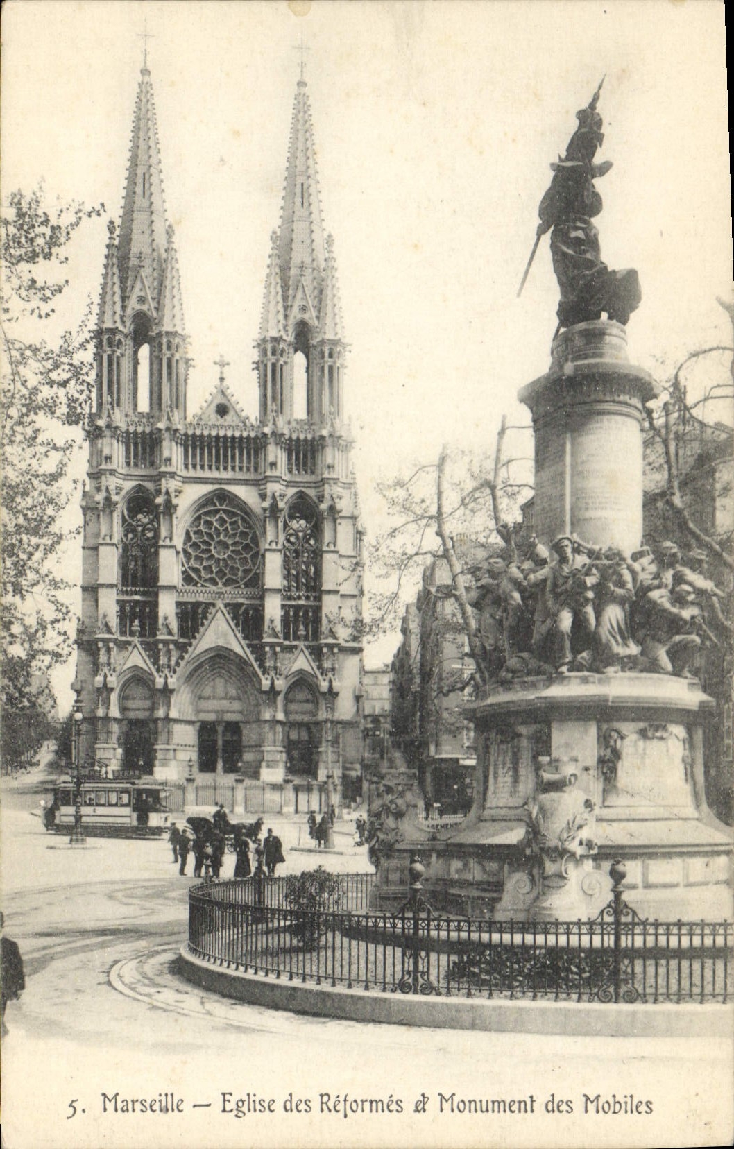 CPA Marseille Eglise des Reformes