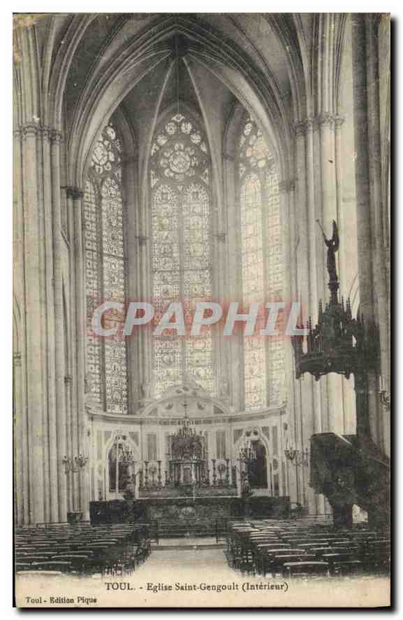CPA Toul Eglise Saint Gengoult (Interieur)