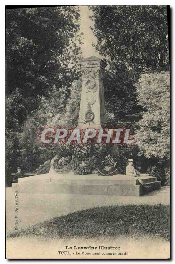 Le Monument commémoratif à Toul — La Lorraine Illustrée — Édition M. Bernard, Toul