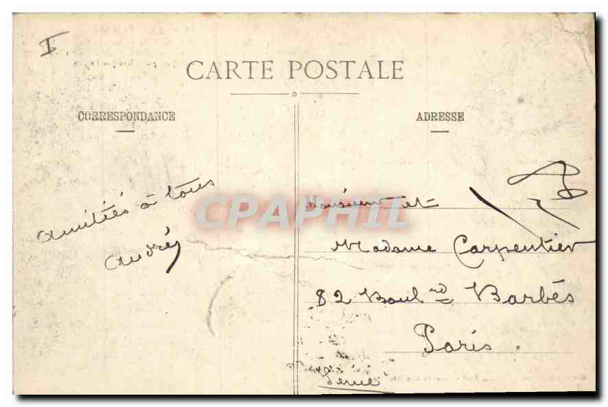 CPA Toul Pittoresque Jardin de l'Hotel de Ville — Rückseite