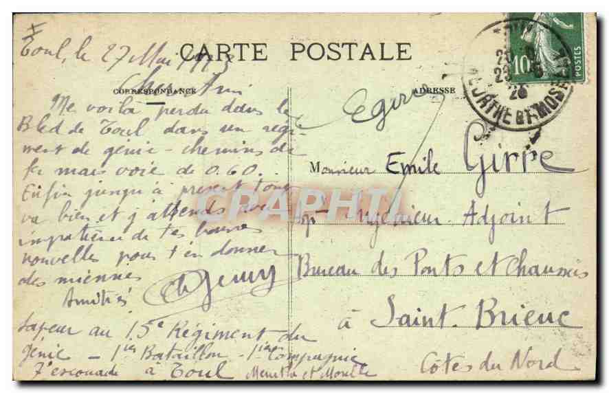 CPA Toul pittoresque Saint Gengoult Vue generale — Verso