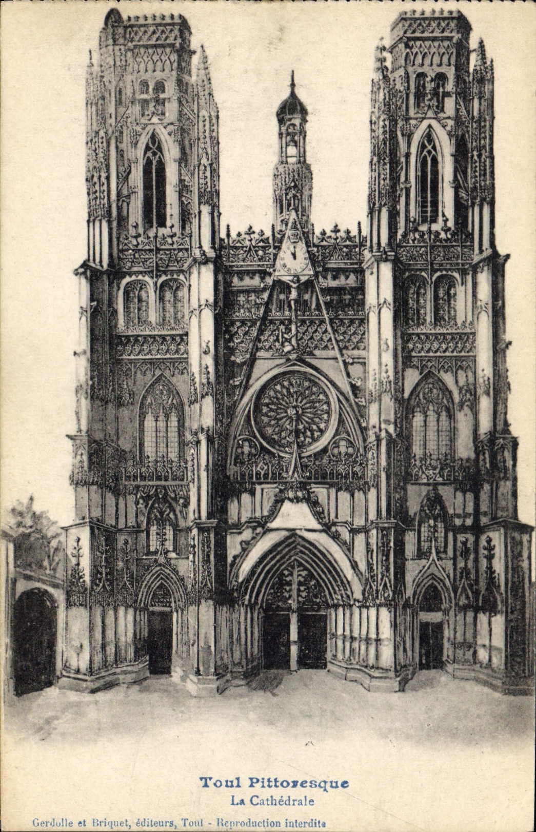 CPA Toul Pittoresque La Cathedrale