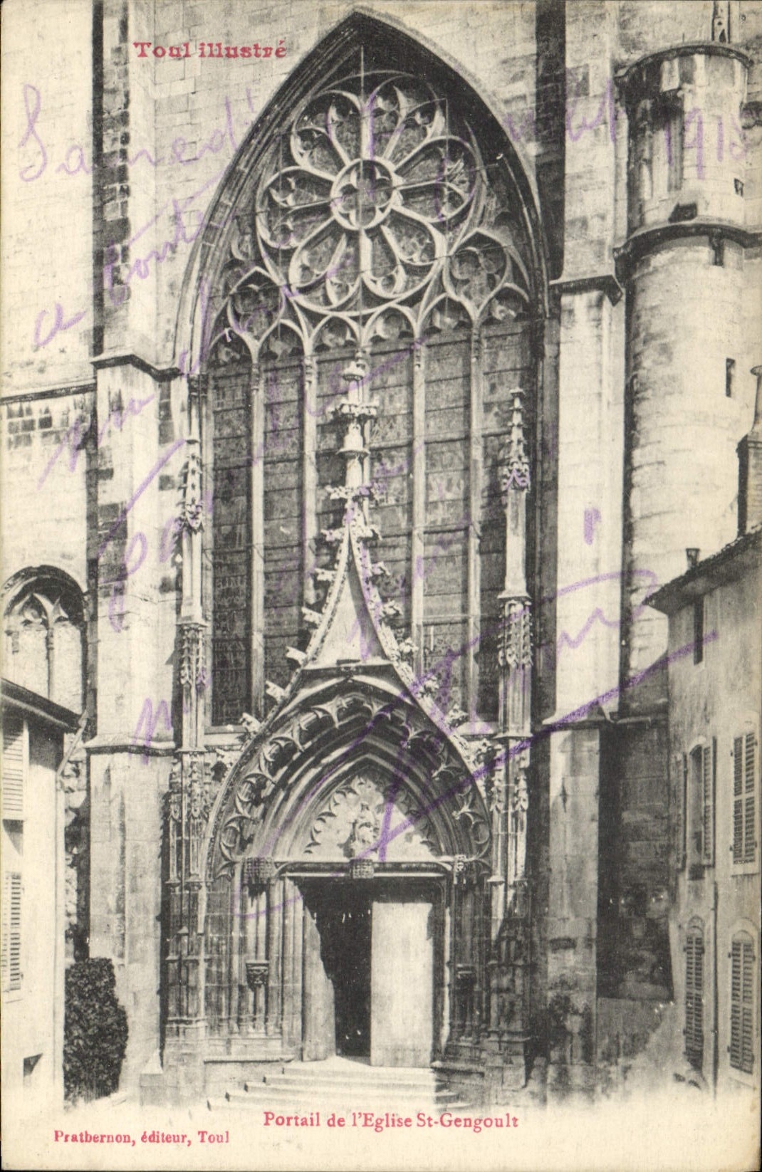 CPA Toul Portail de l'Eglise St Gengoult
