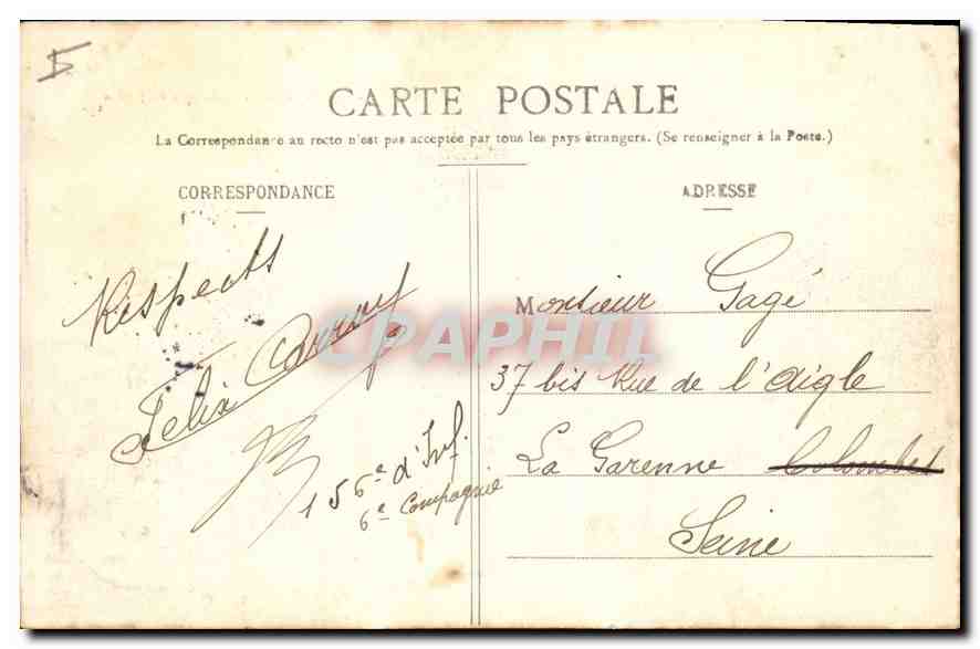 TOUL - Hôtel de Ville - Façade côté du Jardin — La Lorraine illustrée, Édition M. Benaud - Chese-Grot — Rückseite