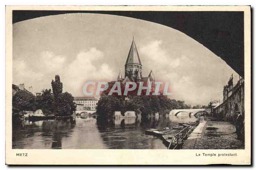 CPA Metz Le Temple protestant