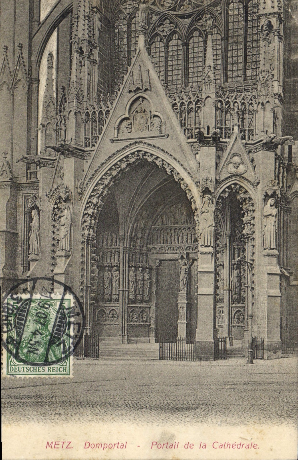 CPA Metz Domportal Portail de la Cathedrale