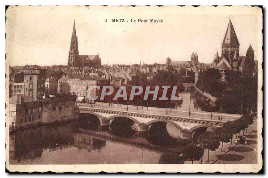 CPA Metz Le Pont Moyen