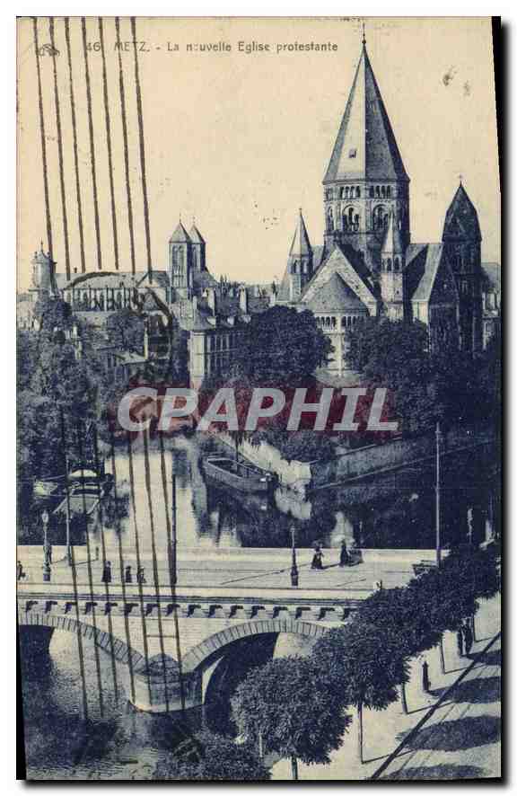 CPA Metz La nouvelle Eglise protestante