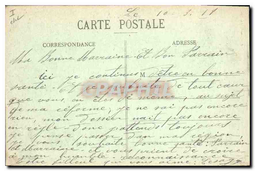 CPA Metz Panorama — Verso