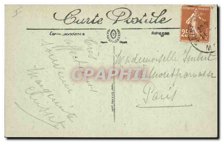 CPA Metz Canal de la Moselle — Rückseite
