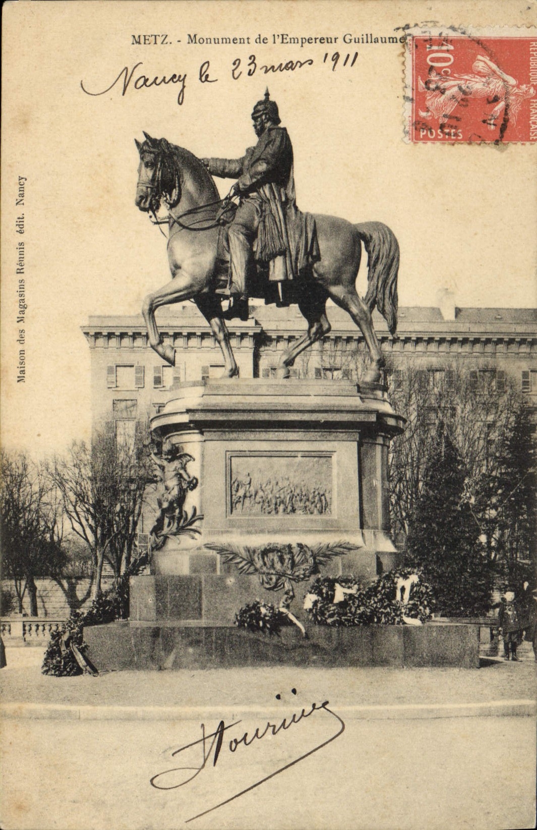 CPA Metz Monument de l'Empereur Guillaume