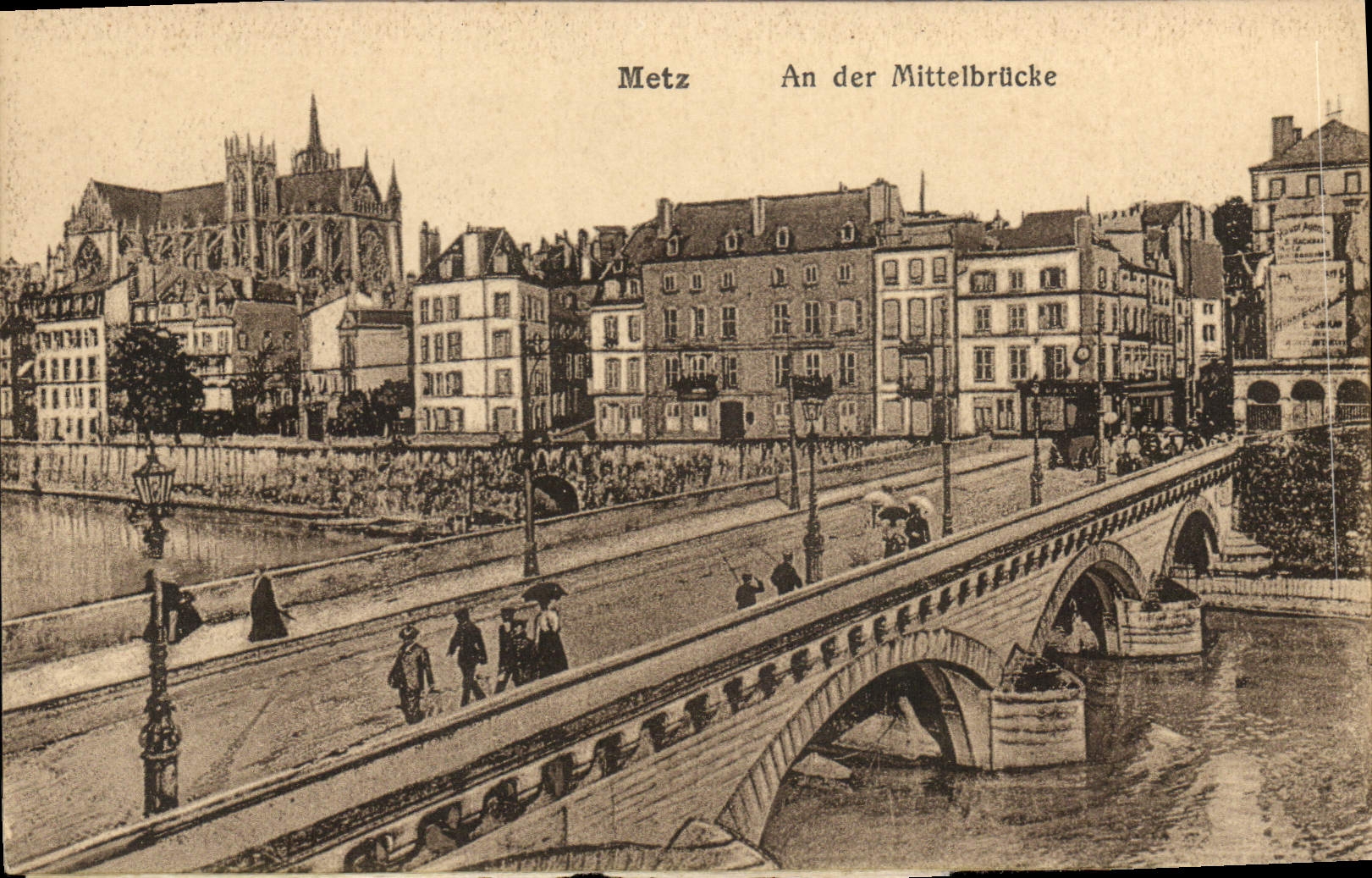 CPA Metz An der Mittelbrucke