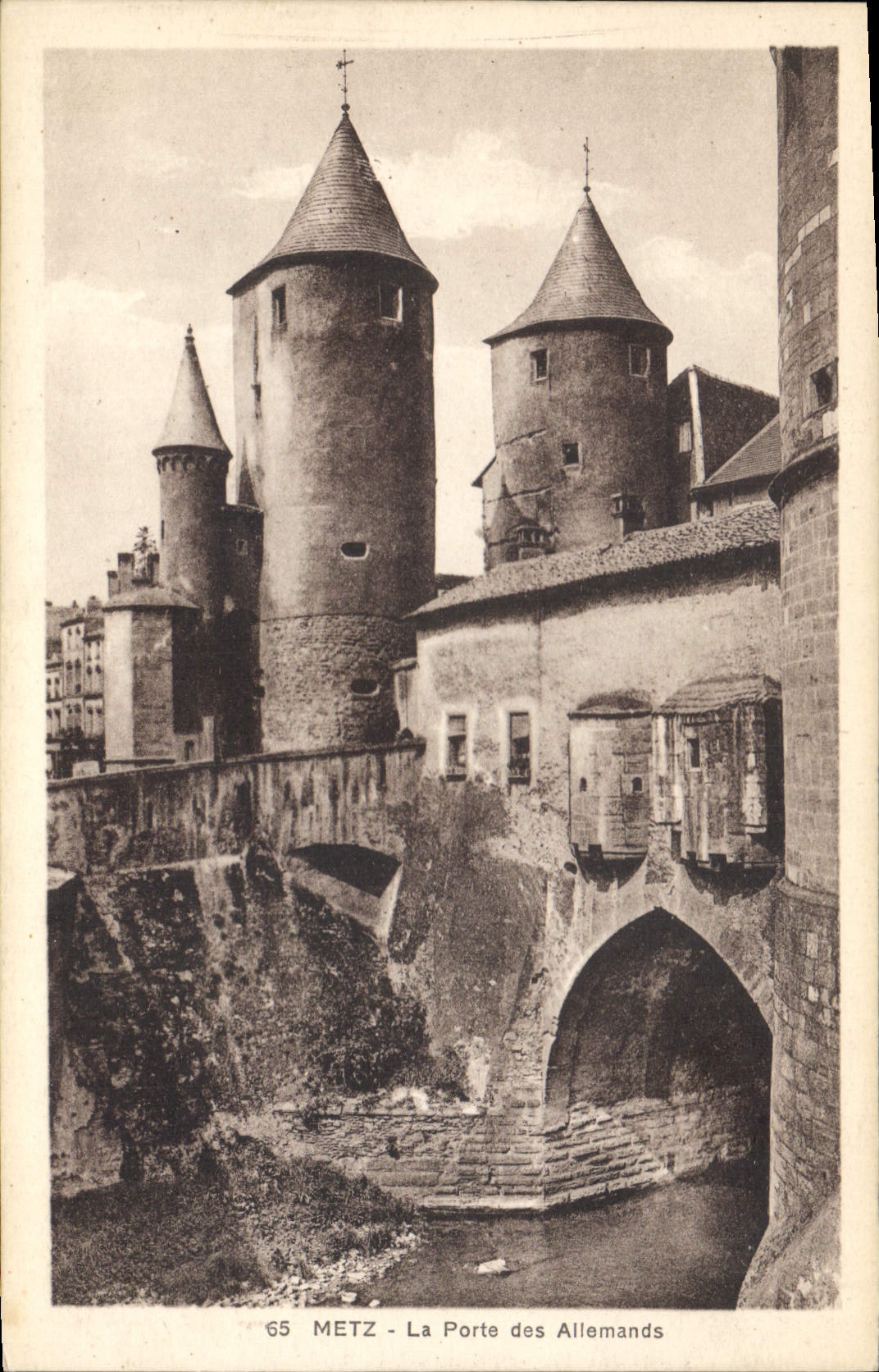 CPA Metz La porte des Allemands