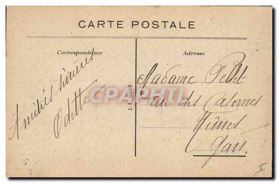 CPA Metz Cathedrale Grand Portail — Rückseite