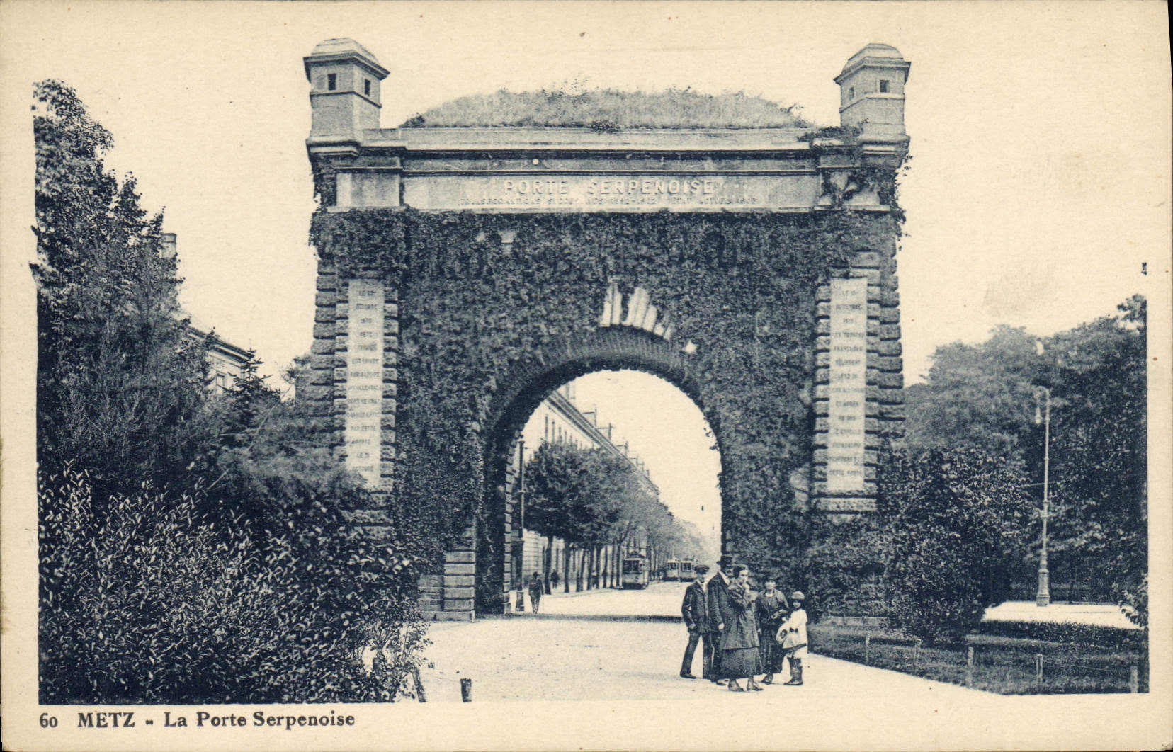 CPA Metz La Porte Serpenoise