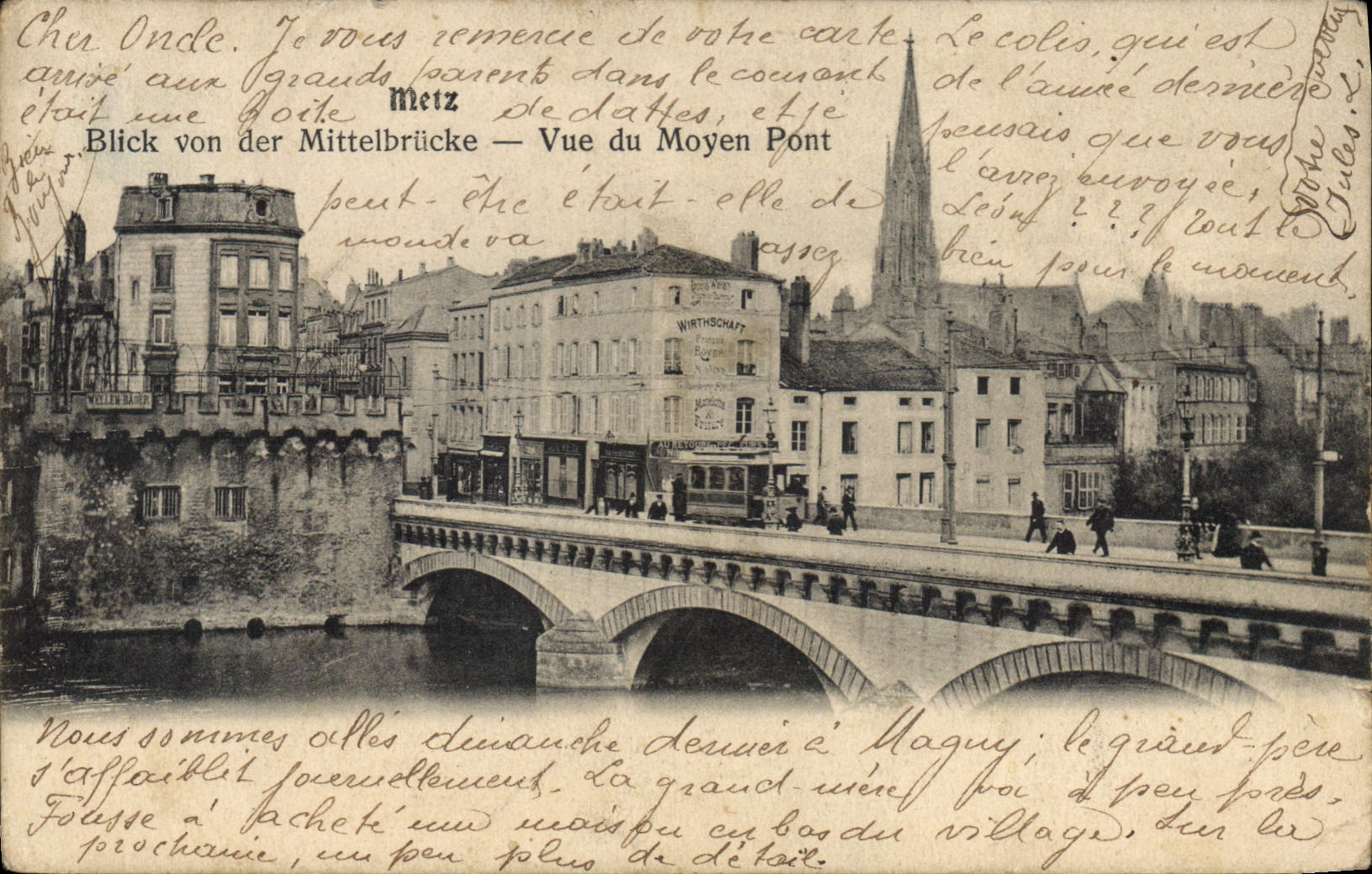 Metz — Vue du Moyen Pont — éditeur non identifié
