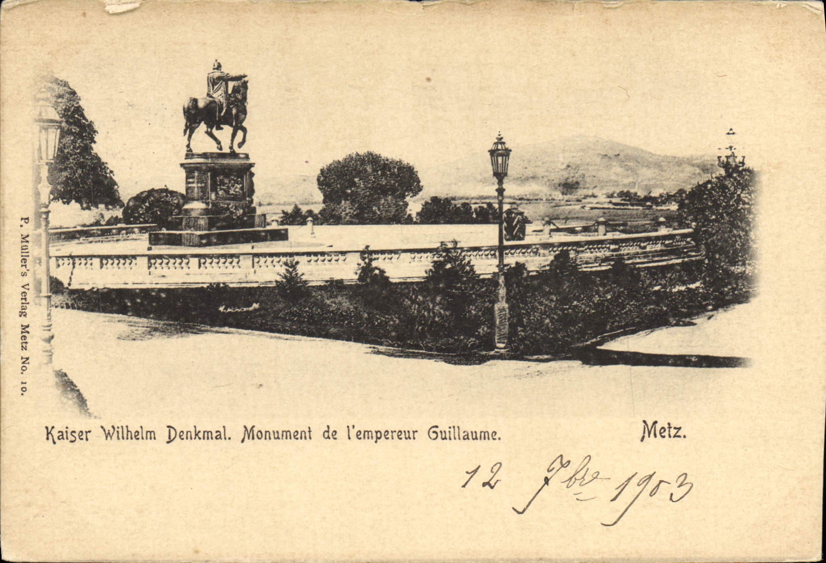CPA Metz Monument de l'empereur Guillaume