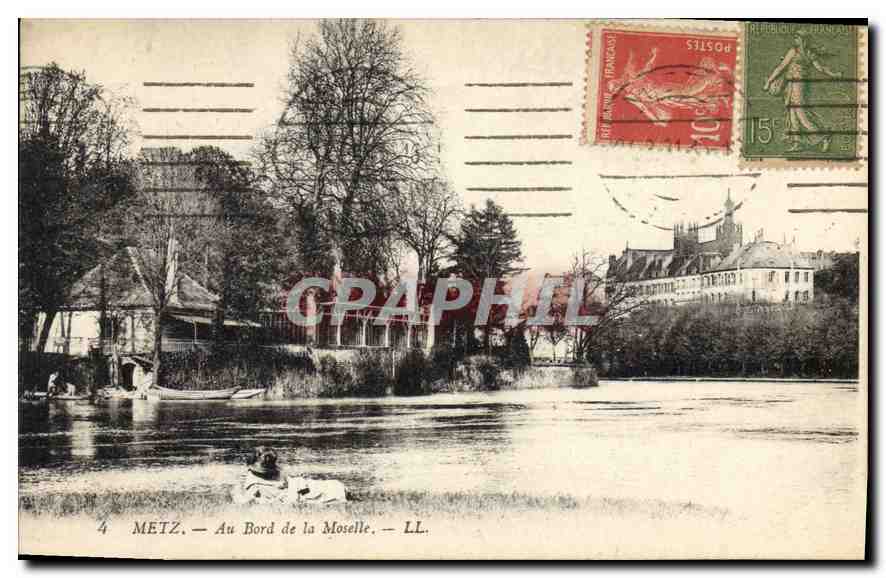 CPA Metz Au Bord de la Moselle