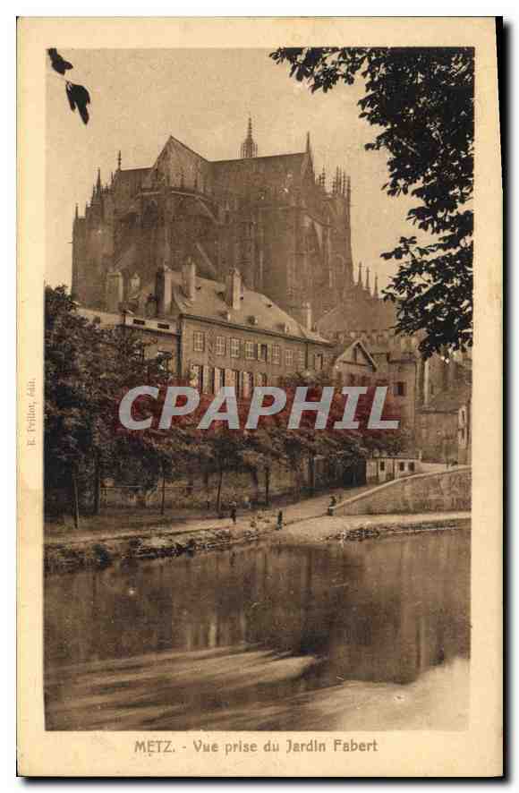 CPA Metz Vue prise du Jardin Fabert