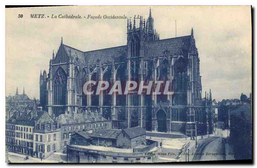 CPA Metz La Cathedrale Facade Occidentale