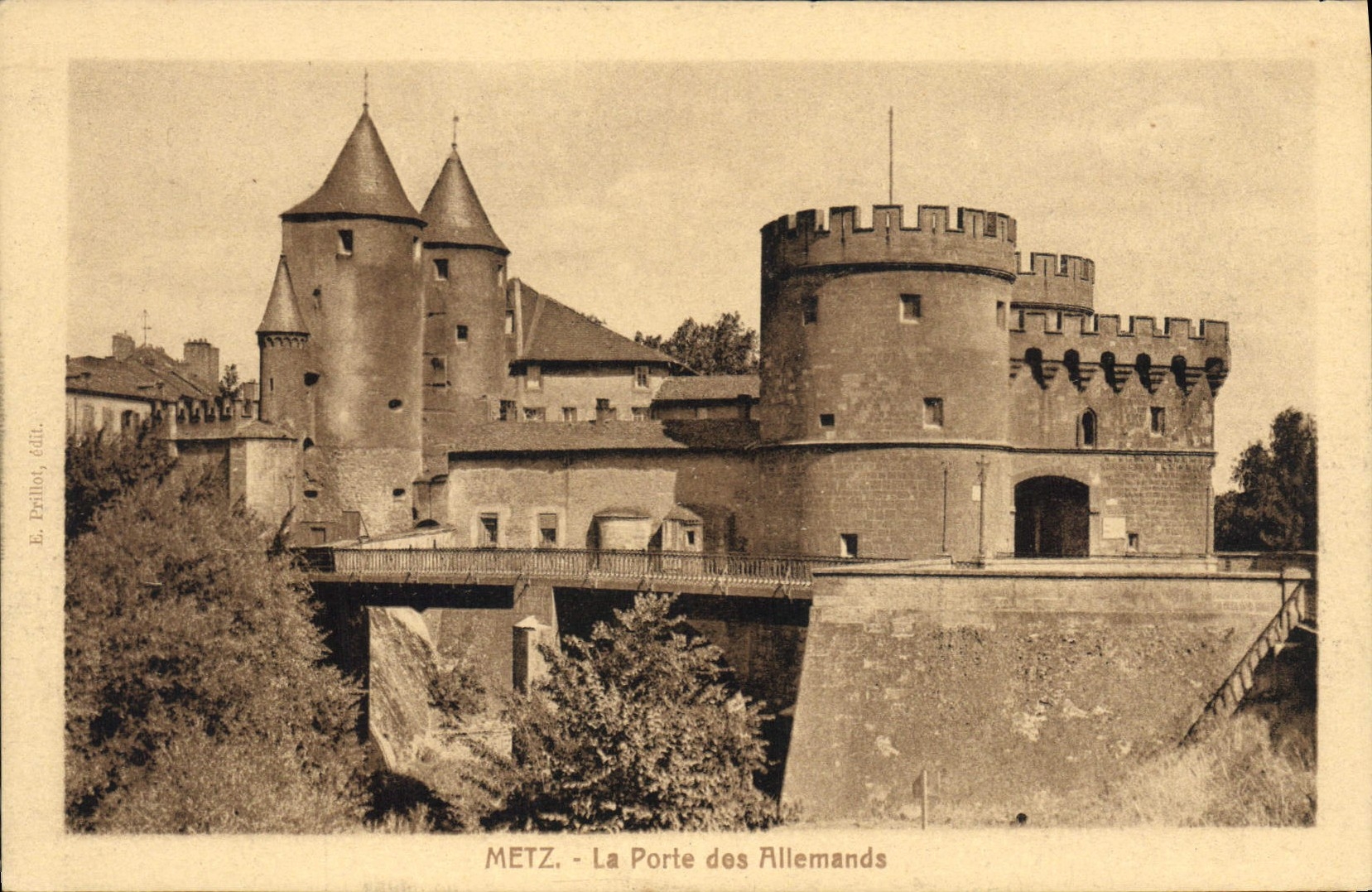 CPA Metz La Porte des Allemands