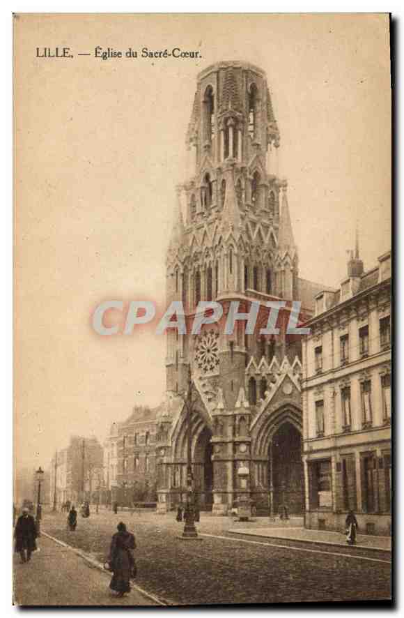 CPA Lille Eglise du Sacre Coeur