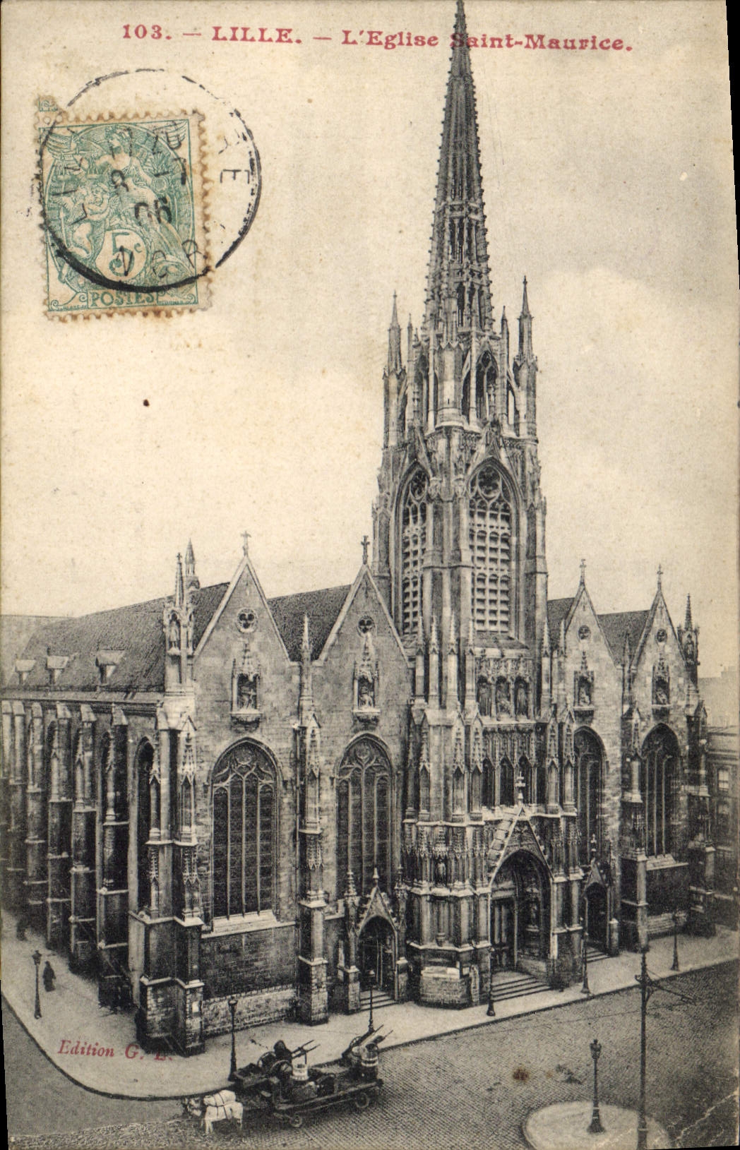 CPA Lille L'Eglise Saint Maurice